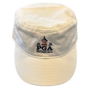 Kate Lord 2022 PGA SOUTHERN HILLS Military Style Twill Cap Hat White